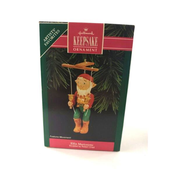 Hallmark Keepsake Ornament Elfin Marionette Artists' Favorites 1992 - Picture 1 of 6